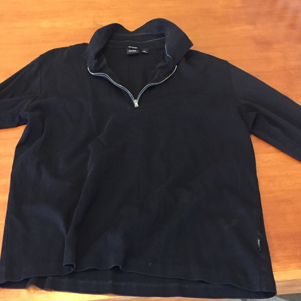 Hugo Boss Pima Cotton 1/4 Zip Sweater